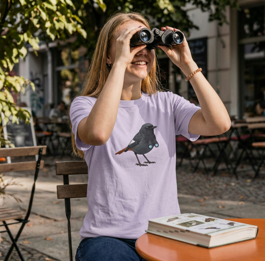 Black redstart T-shirt - Unisex fit