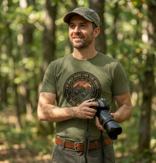 I'm only here for the birds T-shirt - Unisex fit